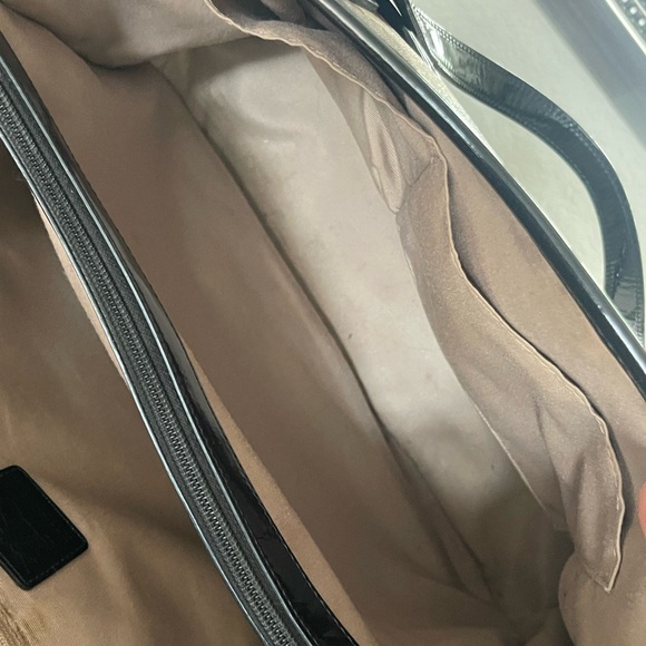 AUTHENTIC Burberry Shopper Tote Patent Trim Nova Check 100% Authentic - Picture 9 of 16